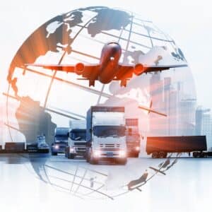 An image representing logistics strategies for 2025. AI Logistics